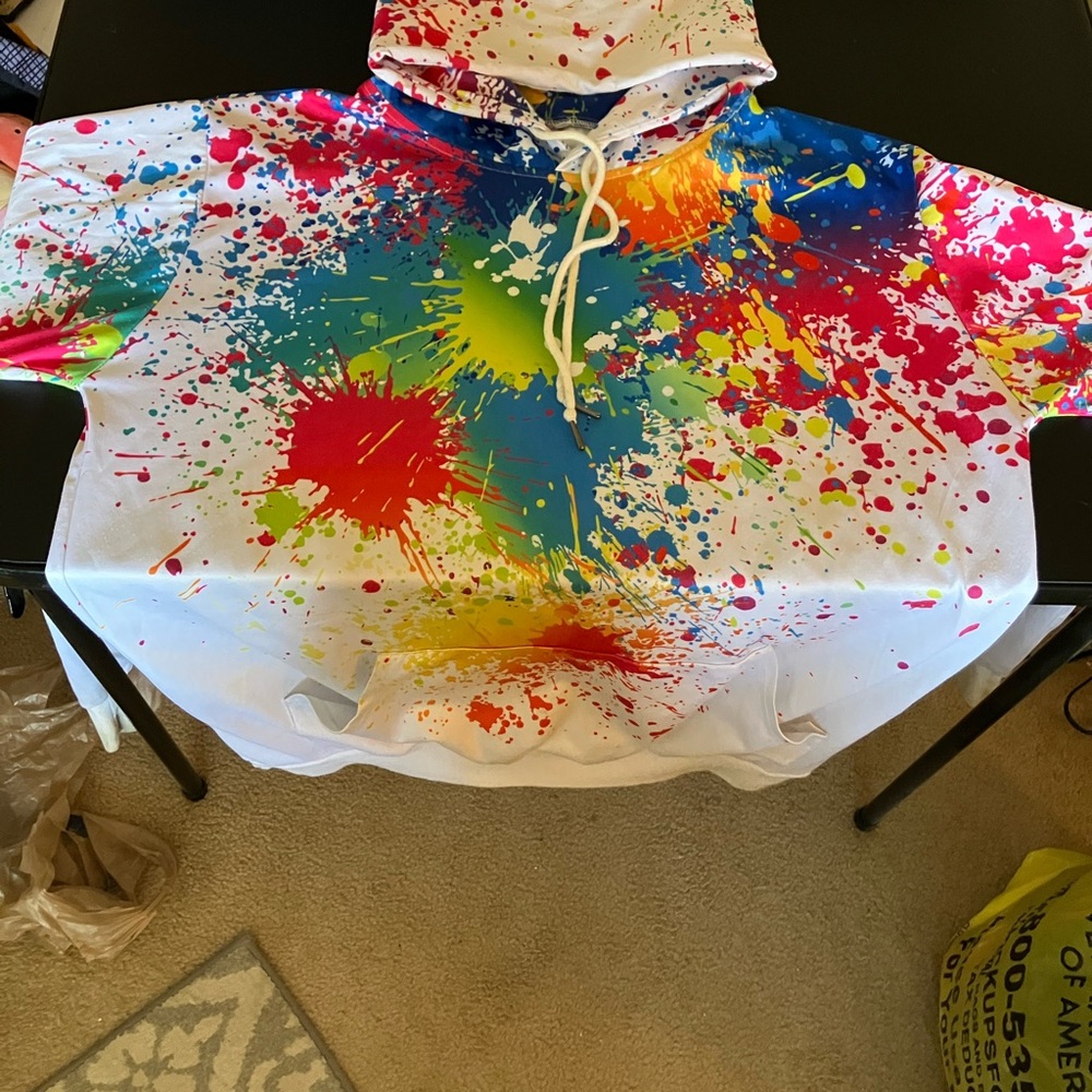 Colorful Splatter Hoodie